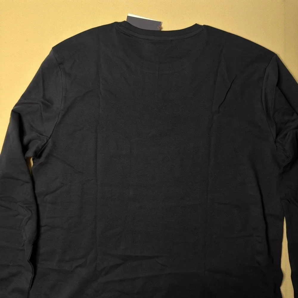 NEW‎ Banana Republic Luxury-Touch Long-Sleeve T-Shirt Black XL 873604-02-1